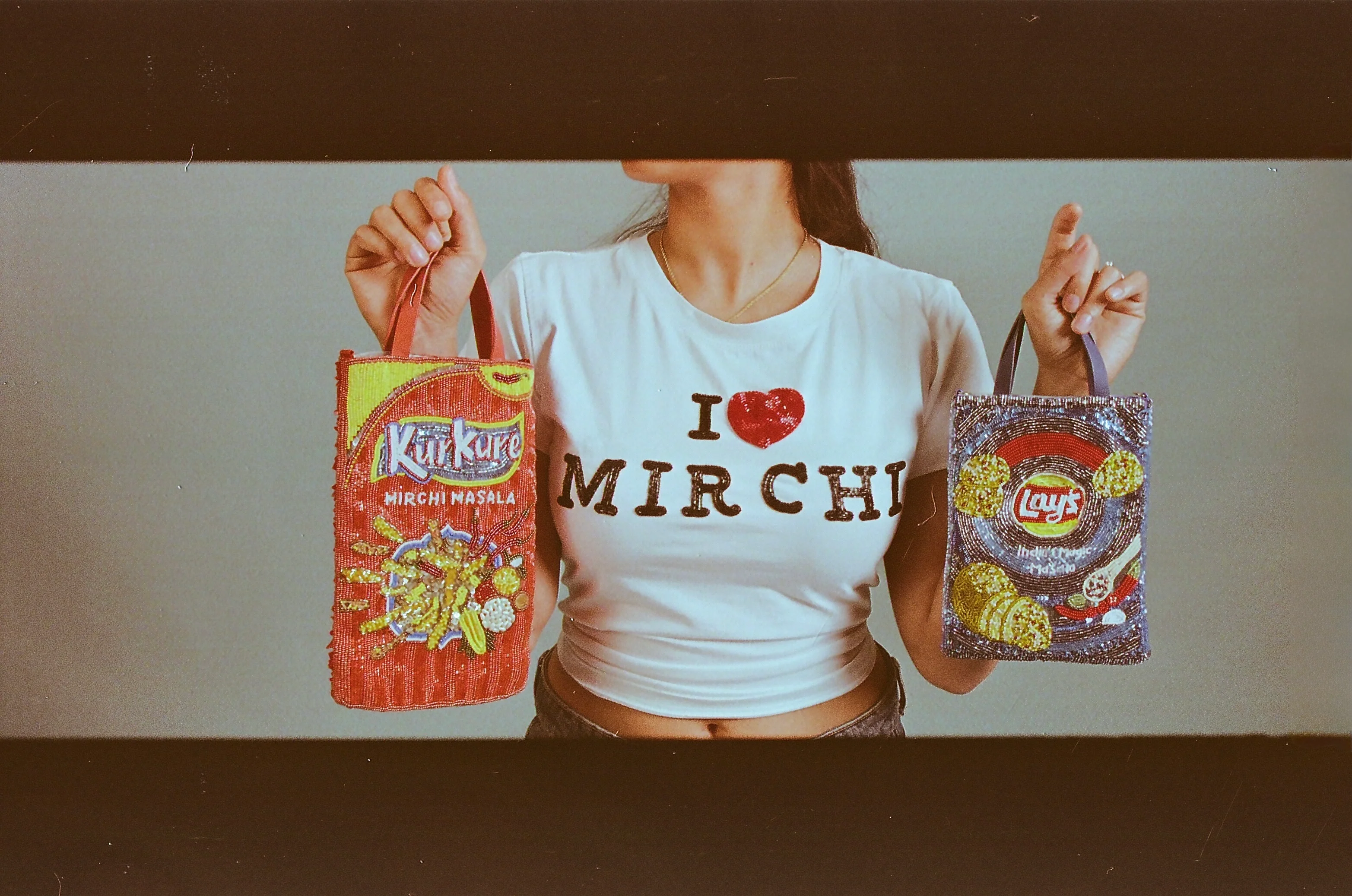 I ❤️ Mirchi Tee/Tank - Image 4
